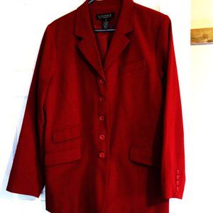 Womens Dialogue Burgandy Blazer size 12